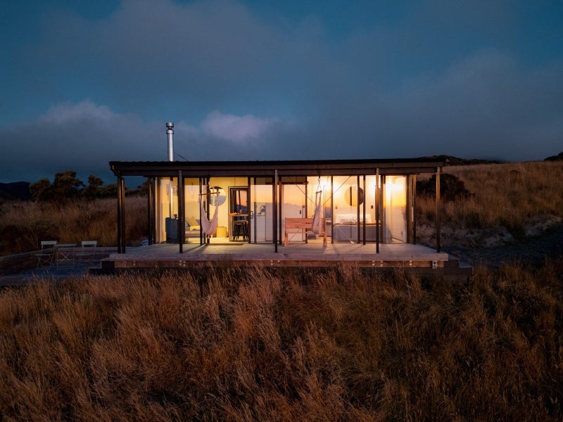 The tiny home on Wellington's wild south coast.