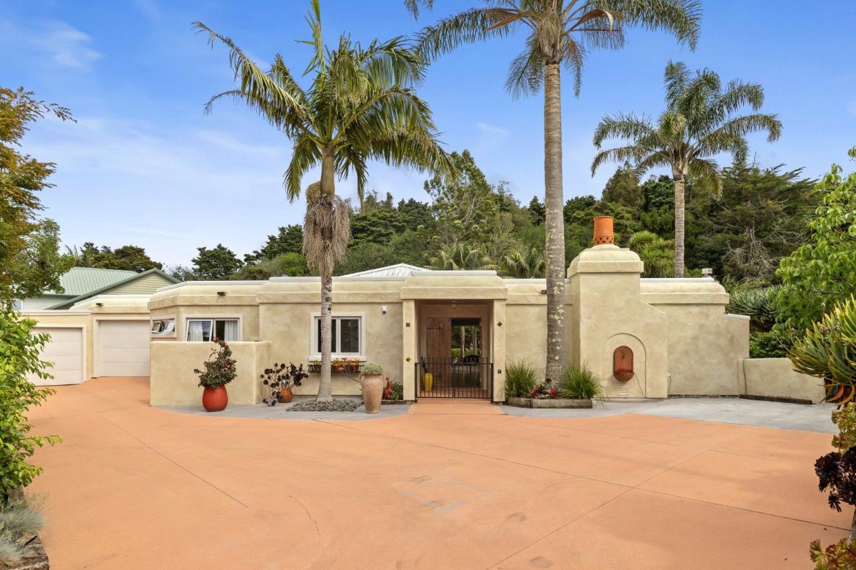 exterior of hacienda style home