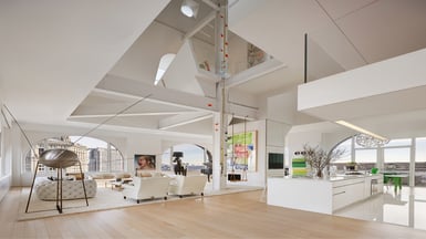 A Kiwi tech couple is selling their unique New York penthouse, complete with a giant slide, for US$20 million.