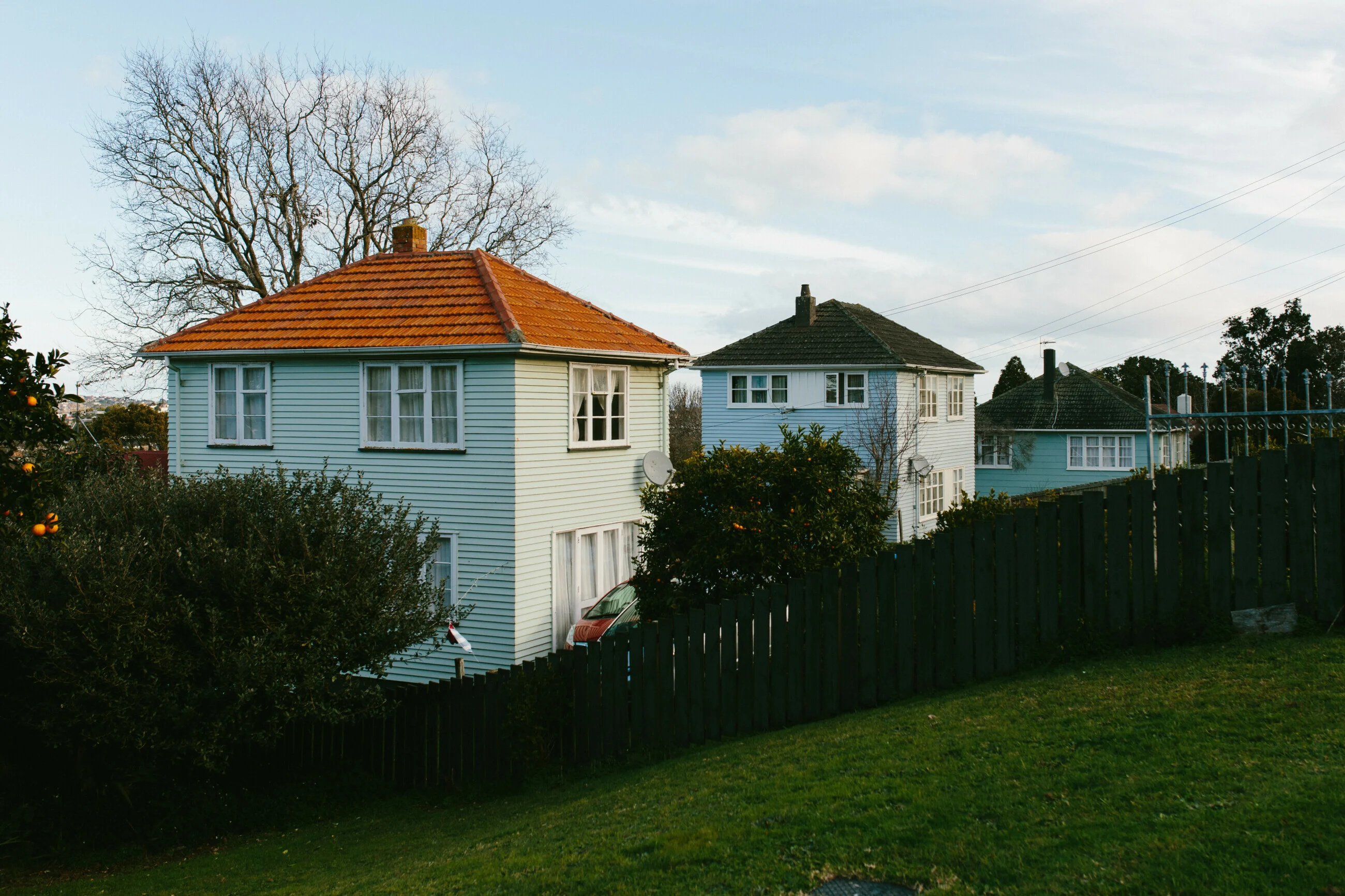 Two houses in Aotearoa New Zealand