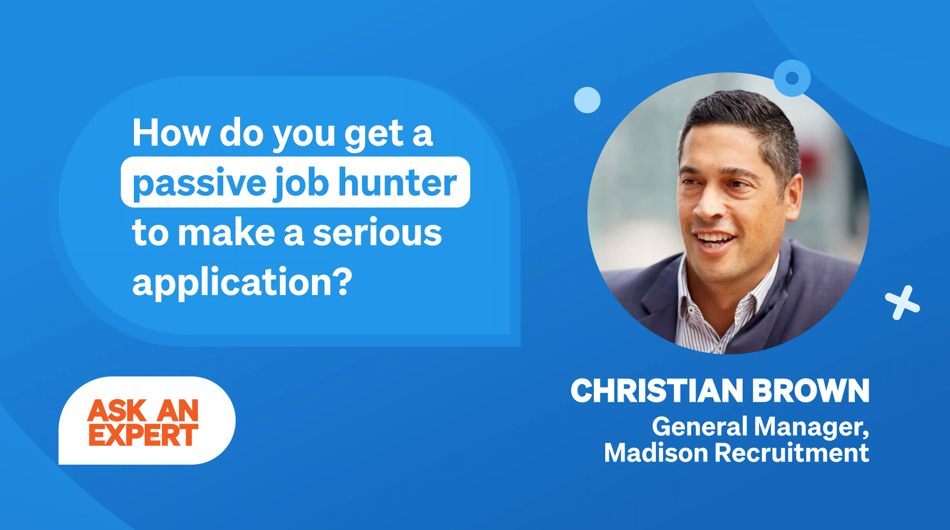 Christian Brown from Madison Recruitment