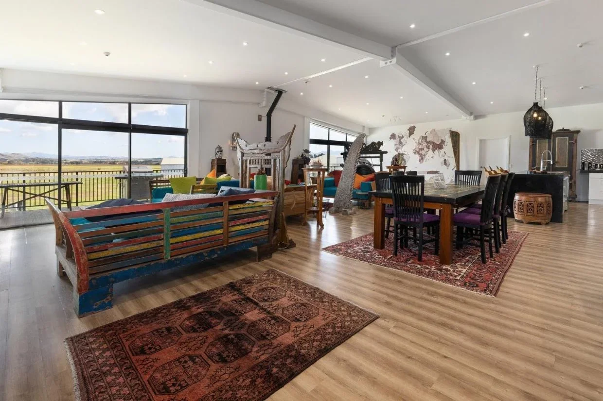 Interior of hangar apartment in Blenheim