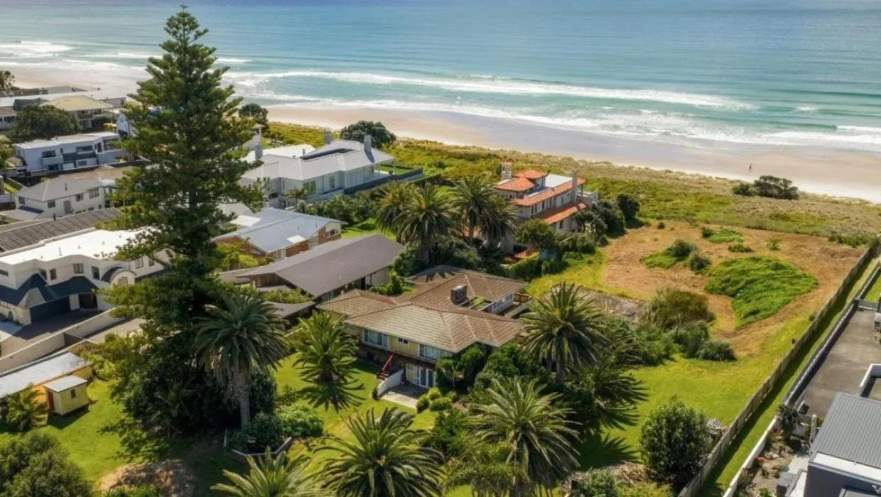 a triple plot of absolute beachfront land at Mount Maunganui.