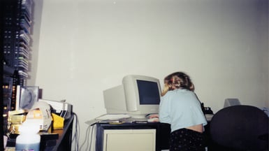 Child on computer in 2000