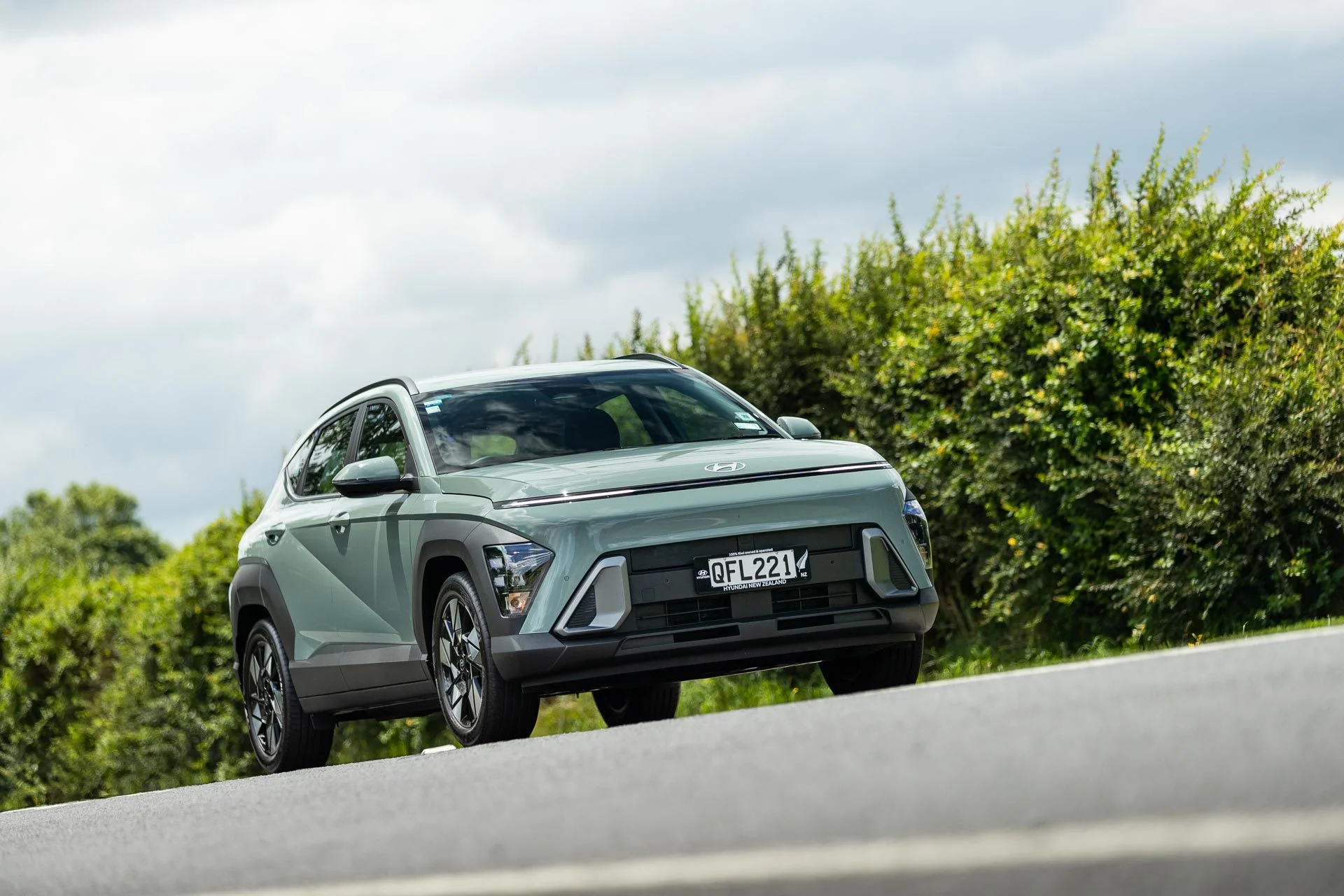 Hyundai Kona Action Shot Front Quarter