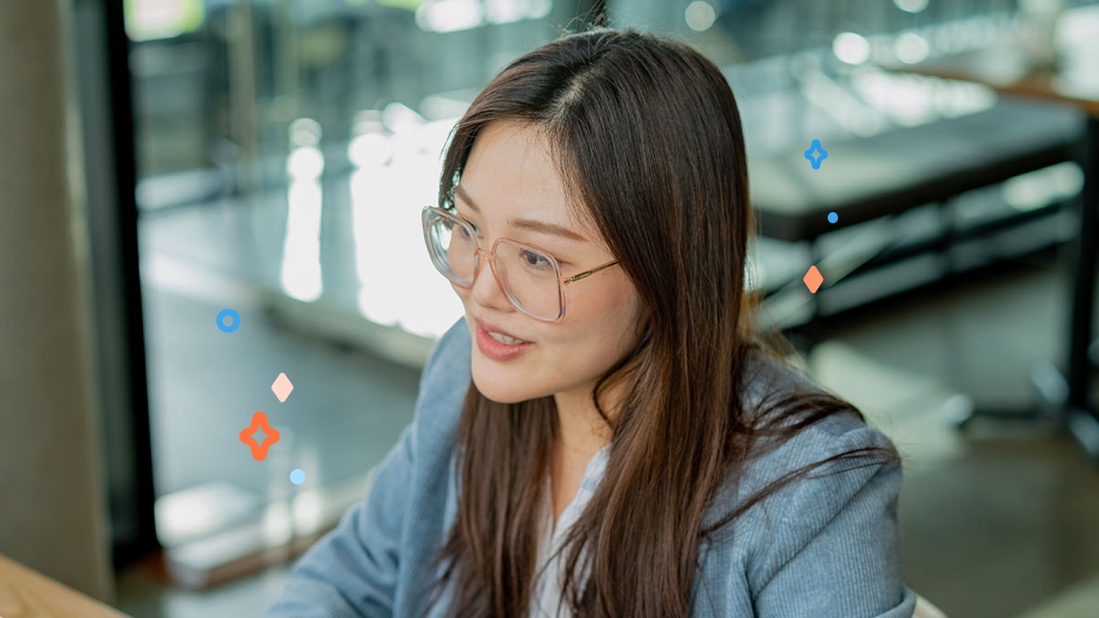 Woman looking confident as she searches for a new job