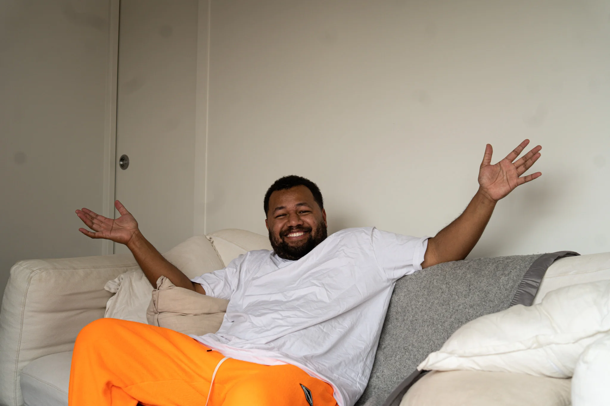 Joey Daymond at his home in Auckland