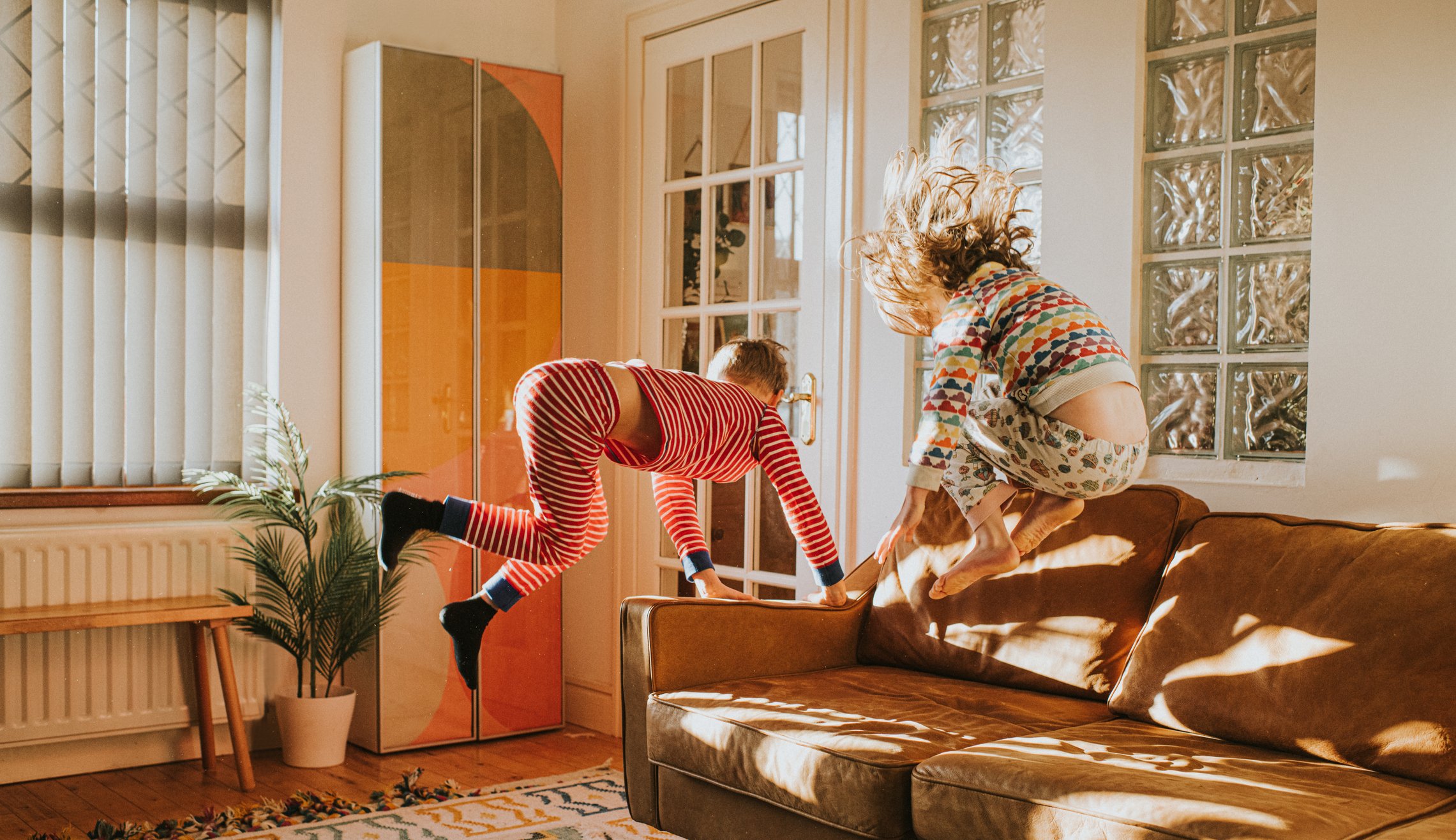 Children playing indoors