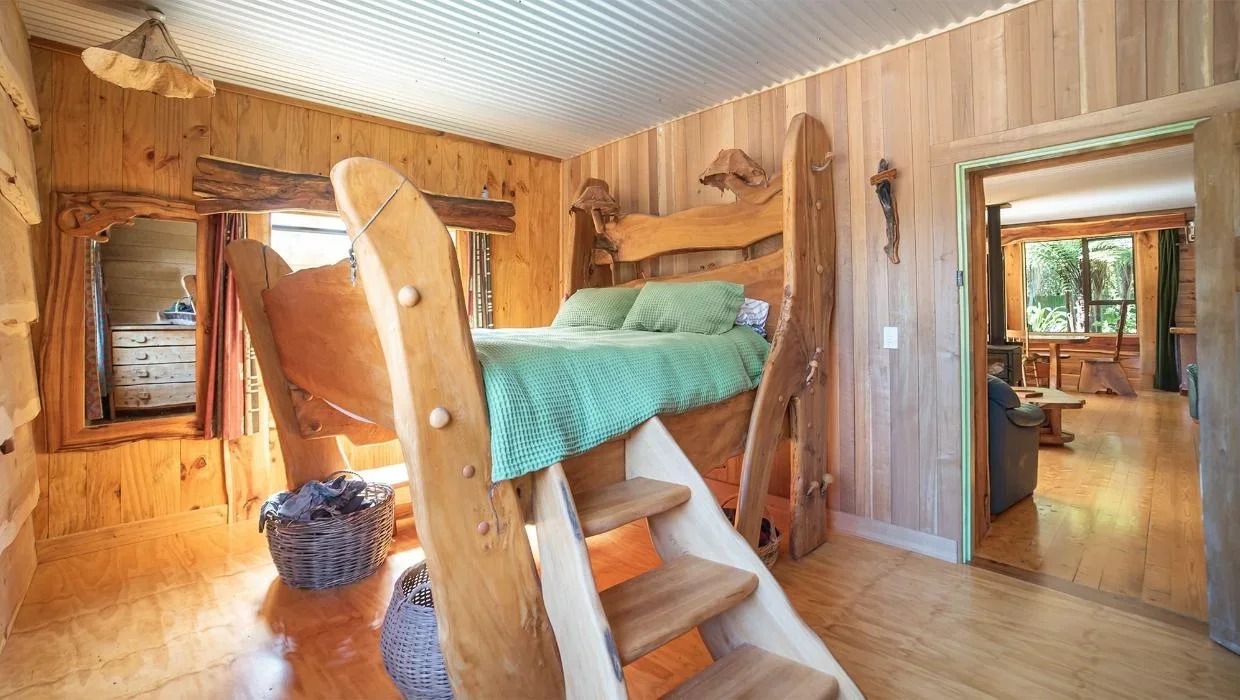 One of Brian’s monumental pieces of furniture, a unique bed