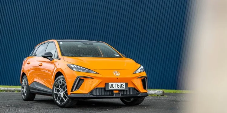 MG MG4 Essence Front Quarter Hero Shot