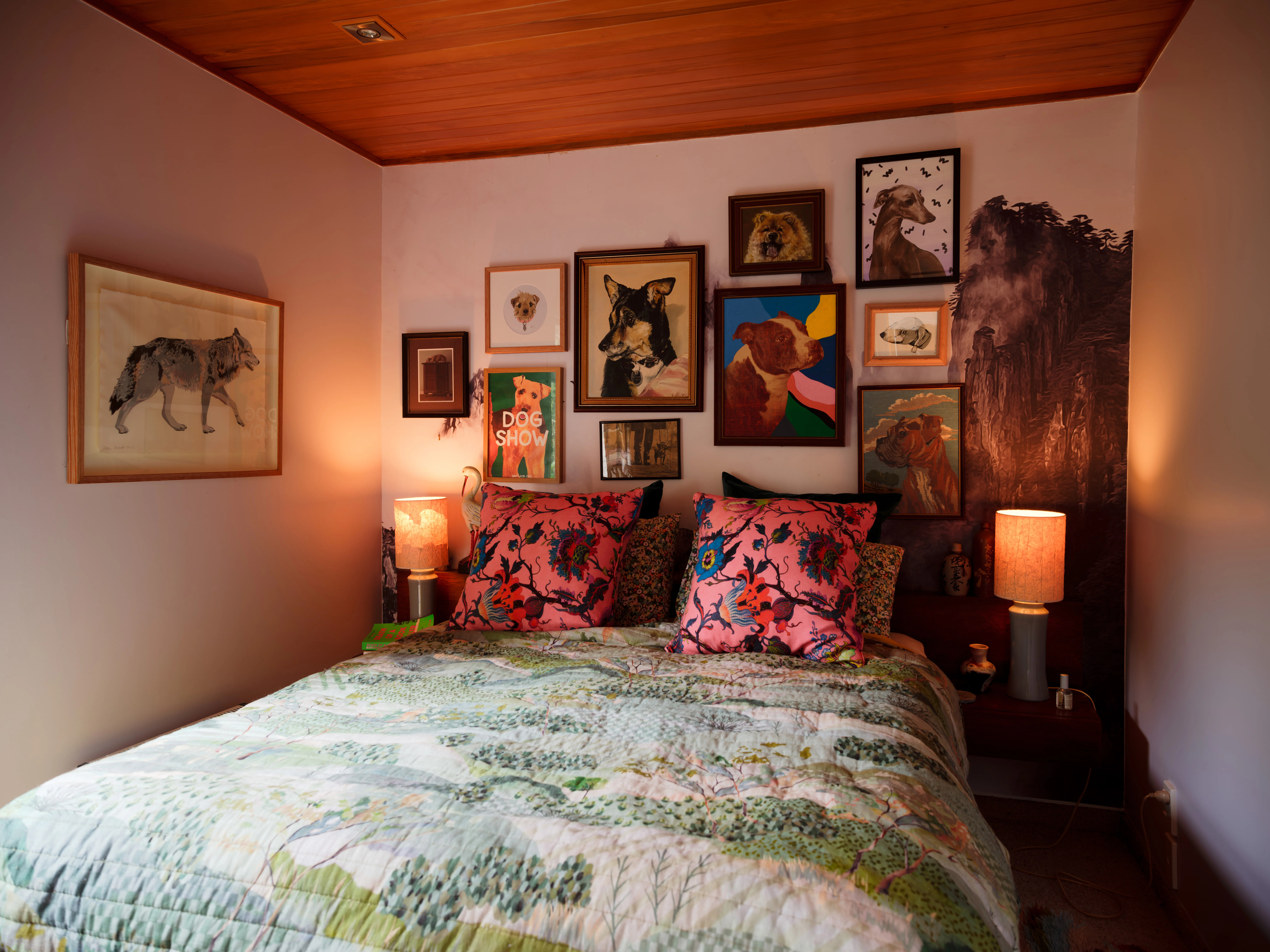 Before and after images of the house then and now