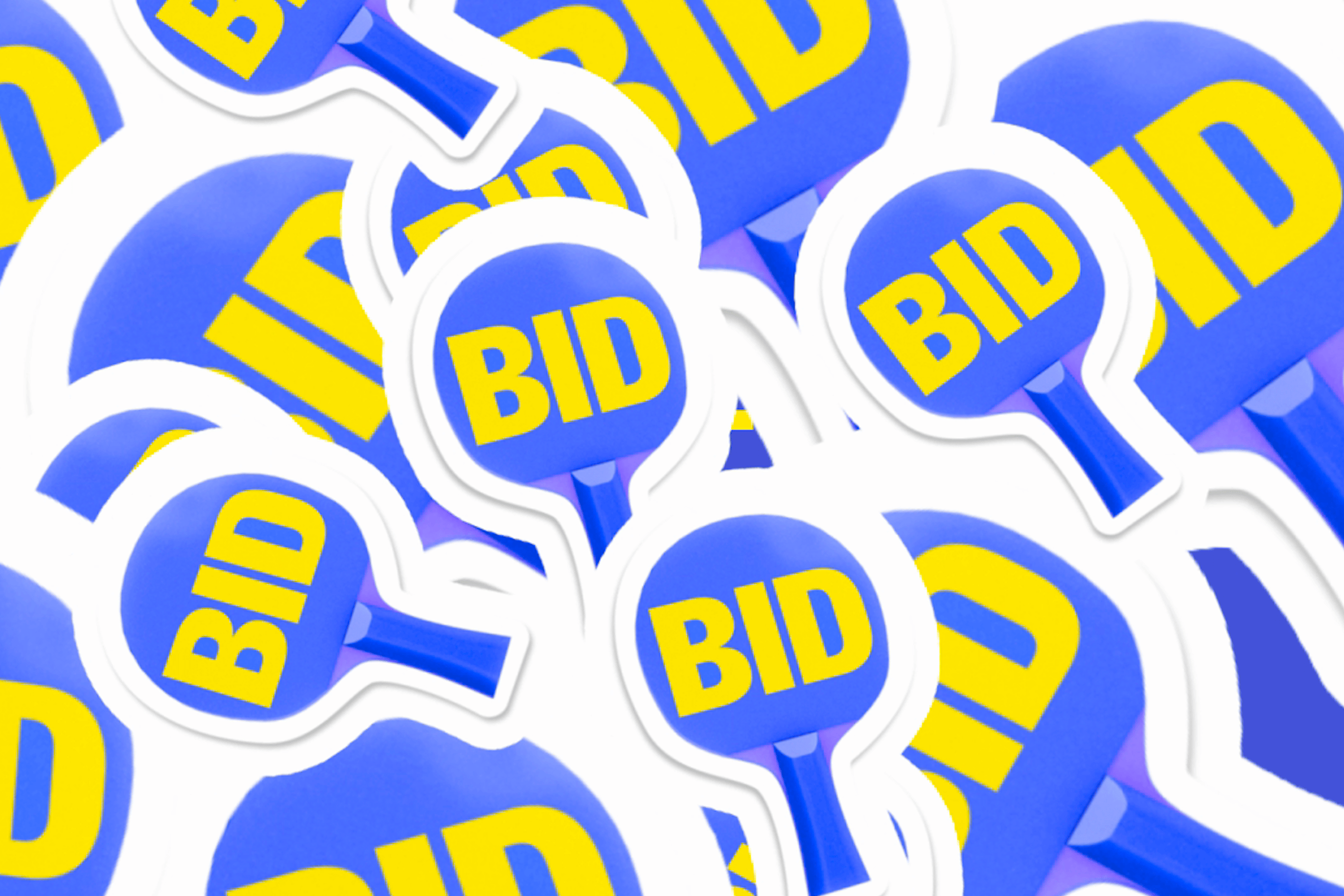 Bid paddles