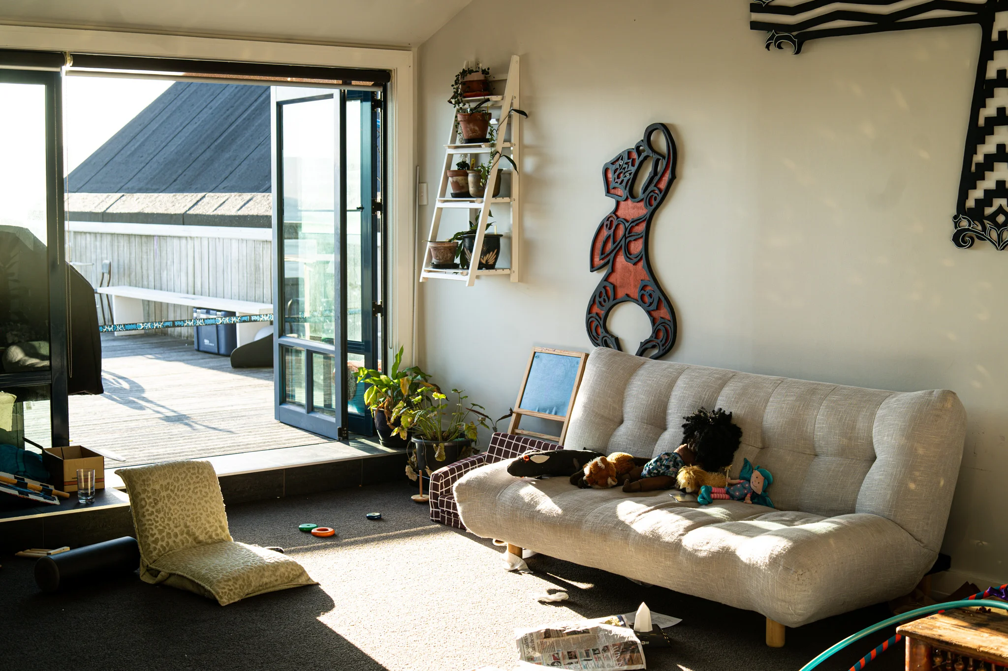 The shared living room