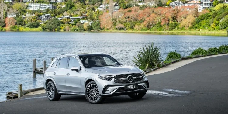 2023 Mercedes Benz GLC 300 at a lake