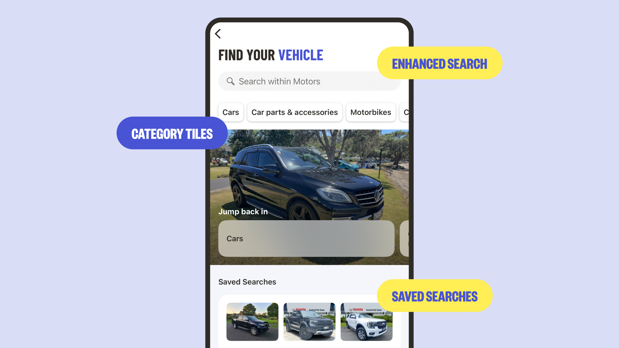 Updates to the Motors Homepage App