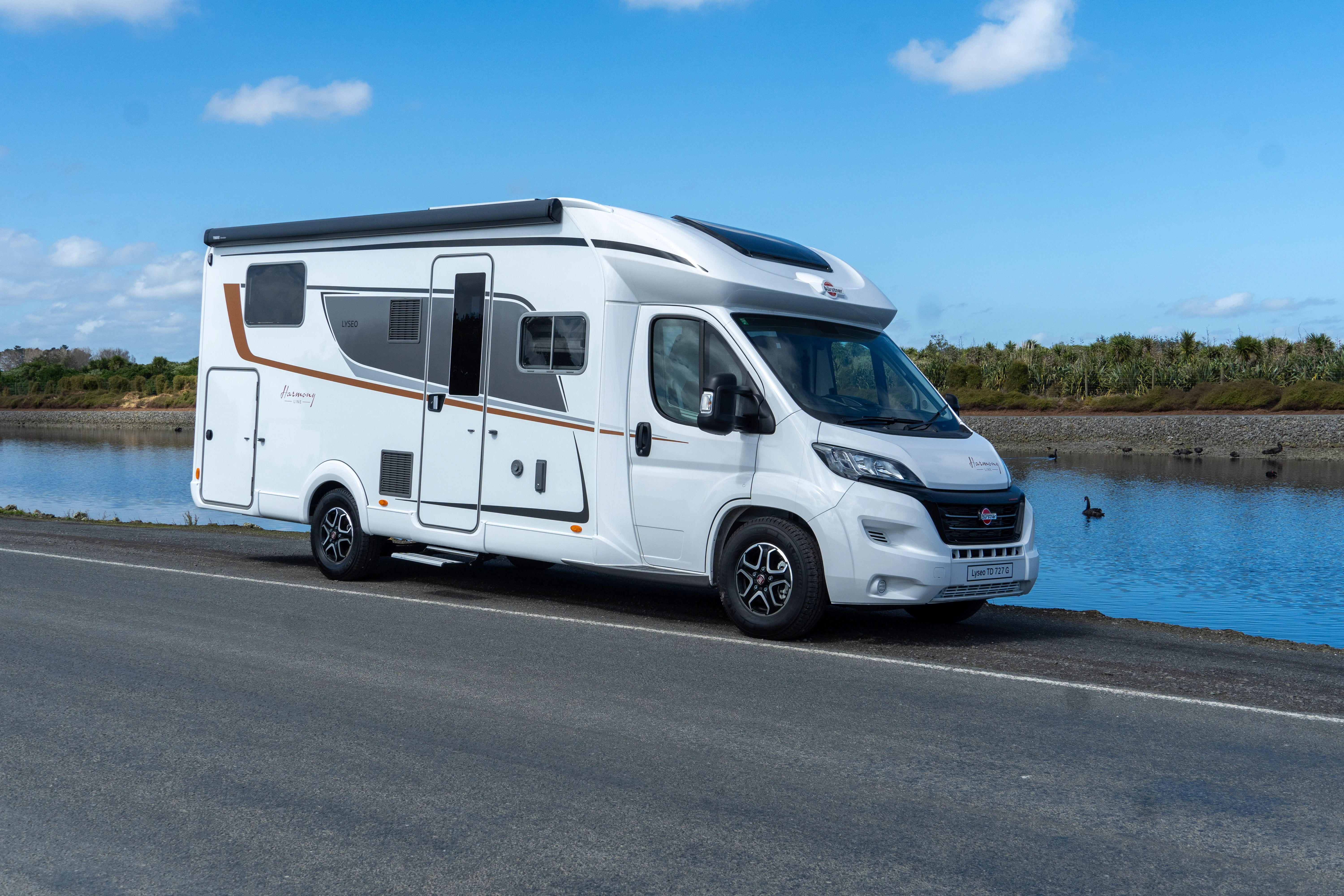 As semi-integrated motorhome go the Bürstner is a looker
