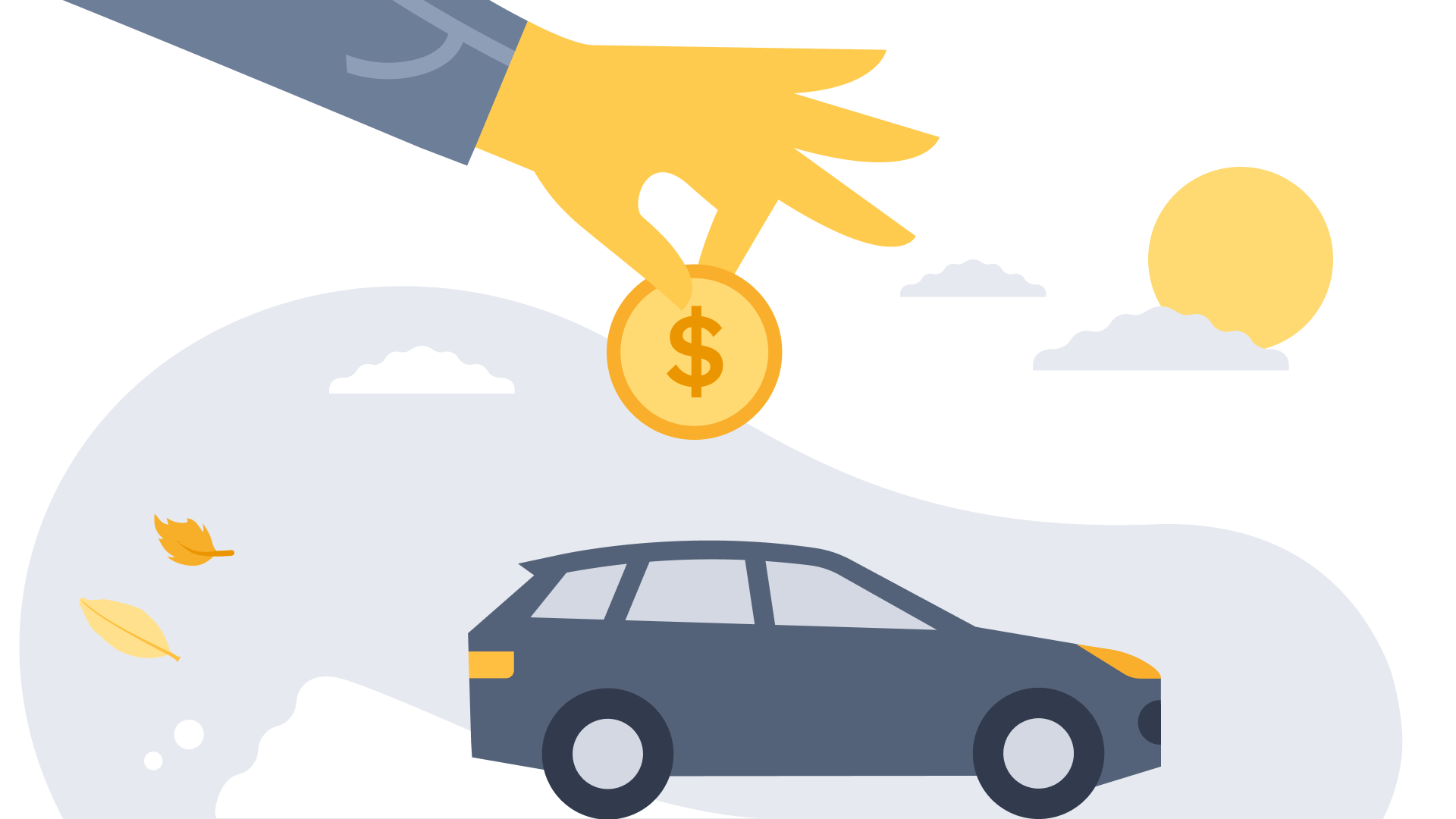 Illustration to showcase vehicle finance