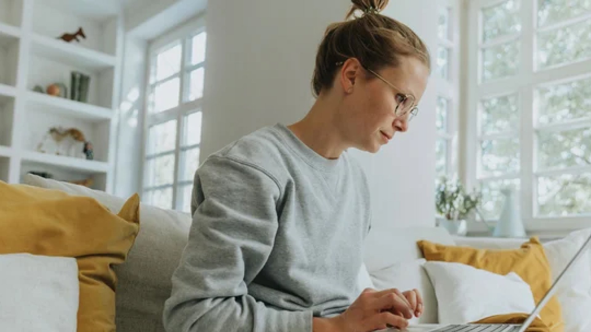 Person returning to work writing a CV