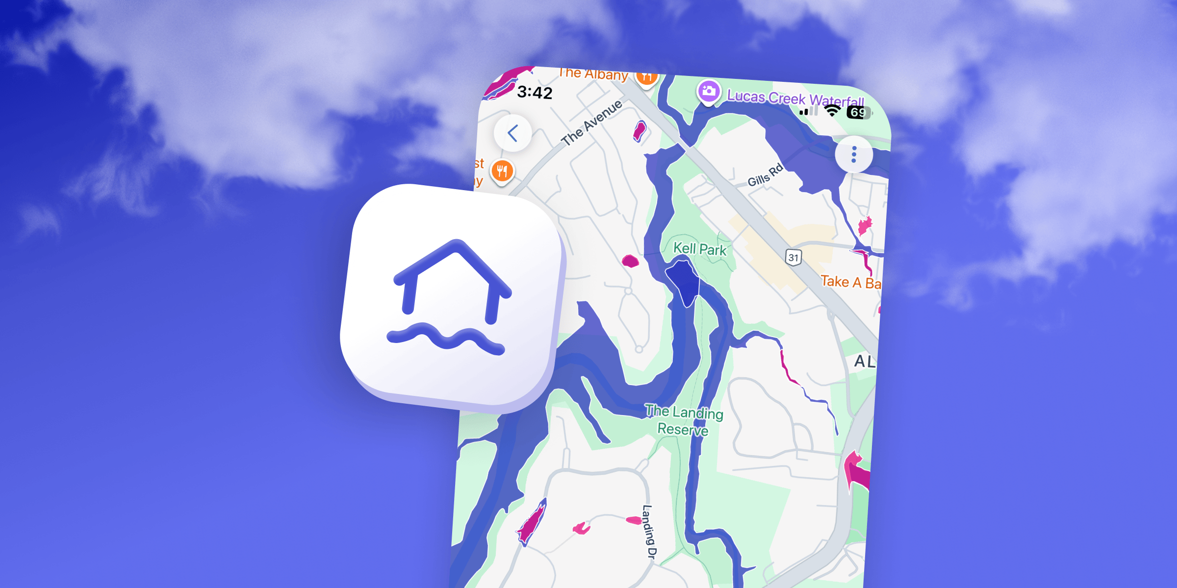 Trade Me Property App with flood map data