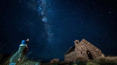 Star gazing in Tekapo