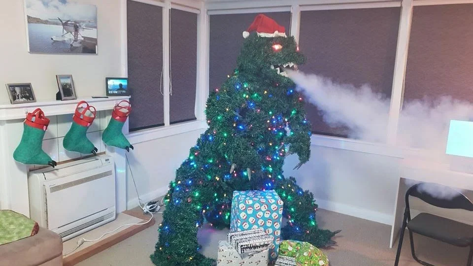 Creative Christmas tree called Treezilla