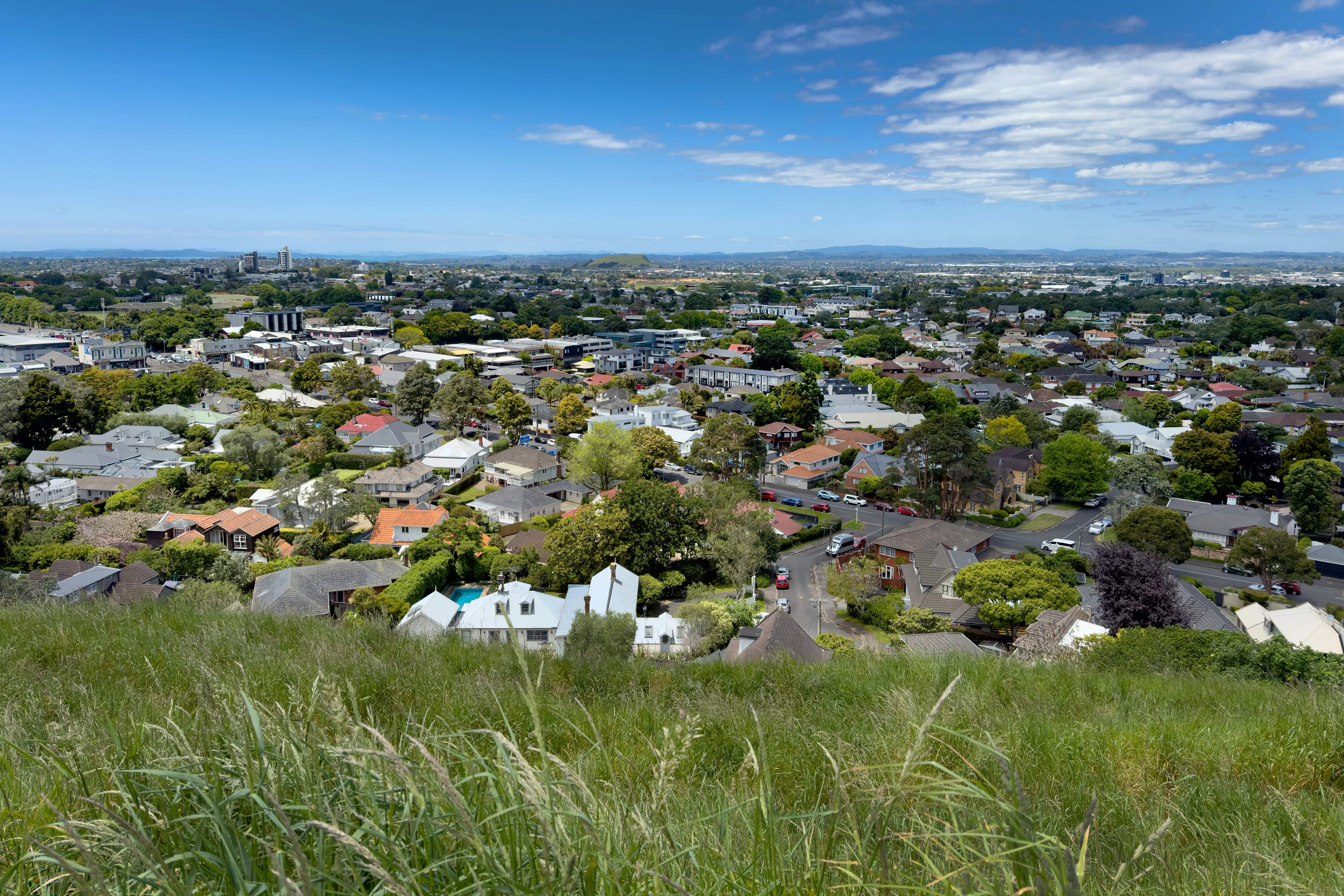 View from the top of a hill overlooking the leafy suburbs of Rumuera