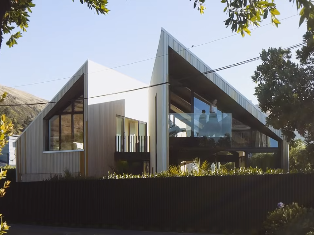 Amazing architectural home with two peaks