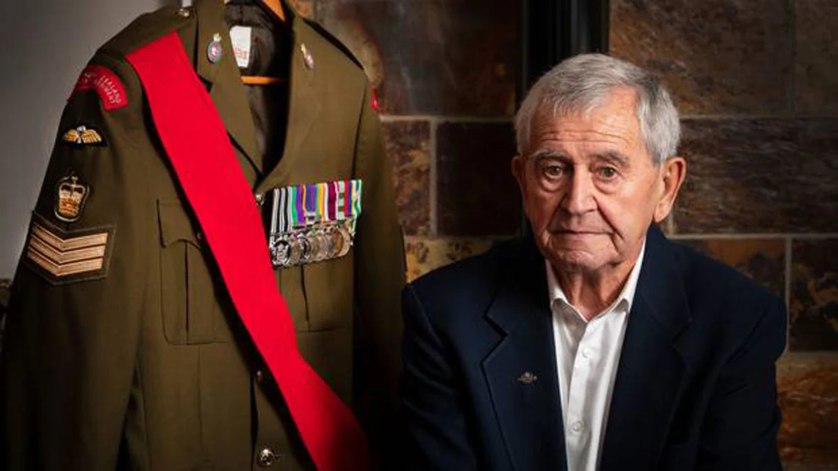 Vietnam veteran and his war uniform