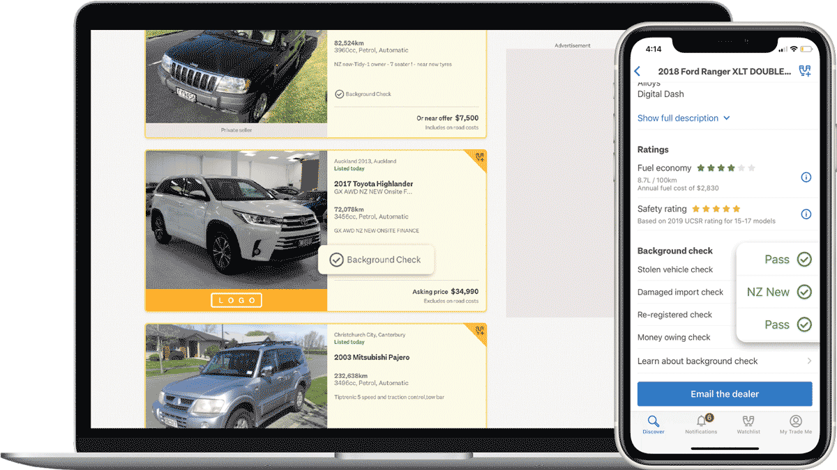Picture of Background Check on devices.