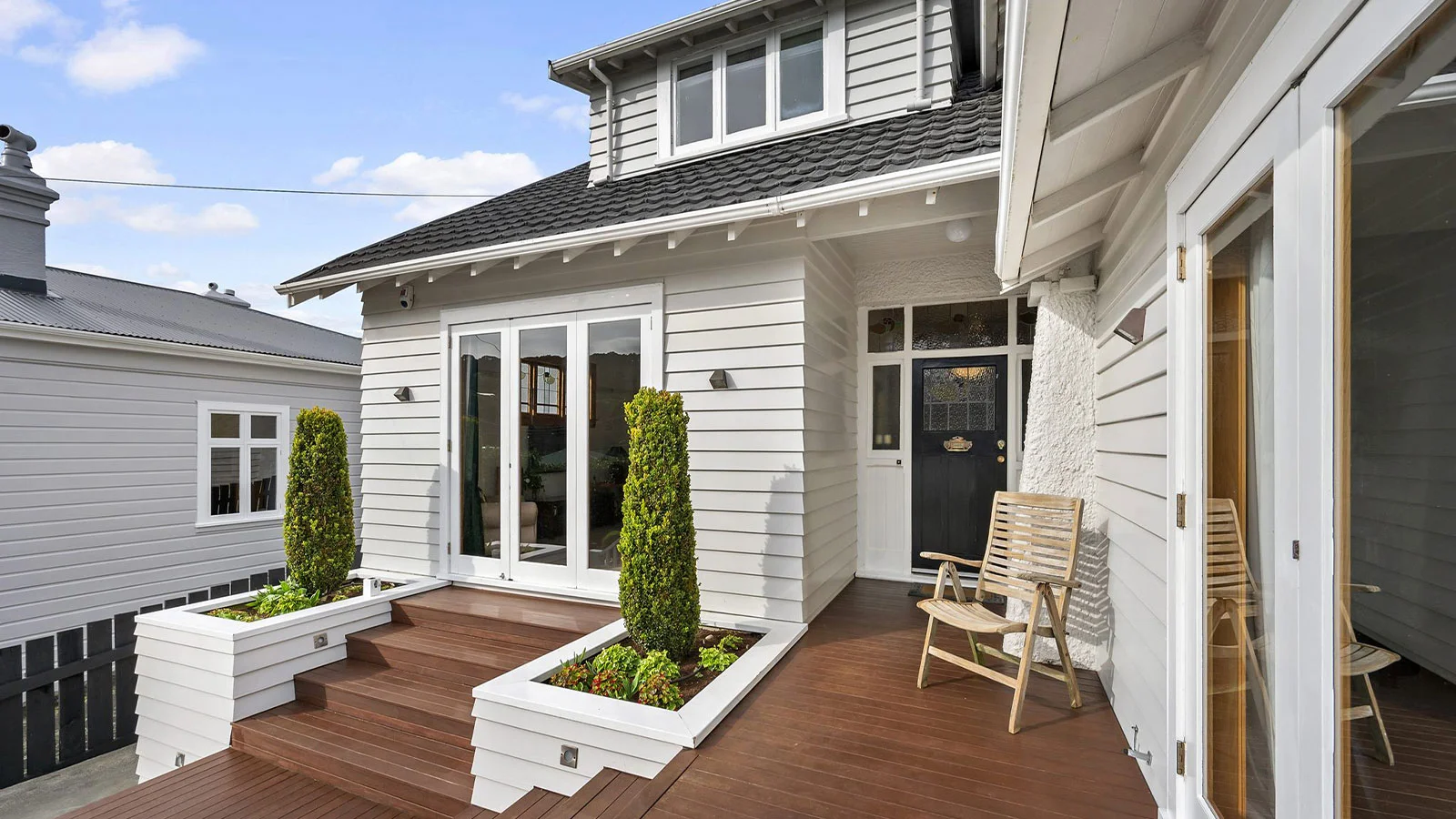 Hamilton home with original wood in the hallway