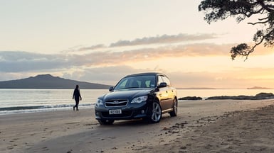 subaru exterior beach