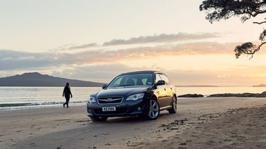 subaru exterior beach