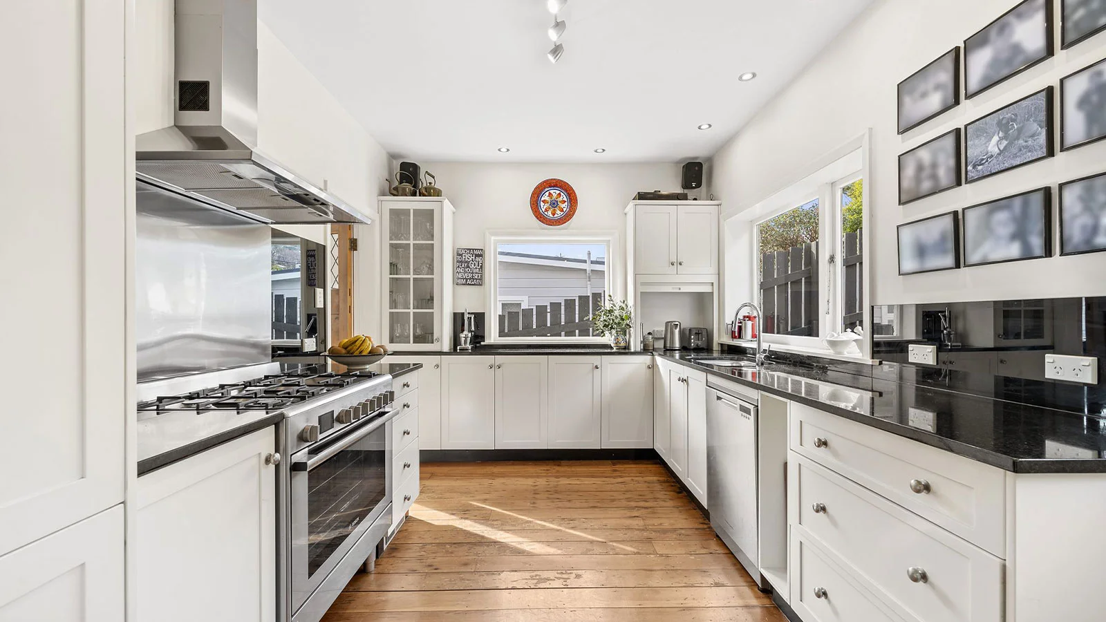 Hamilton home with original wood in the hallway