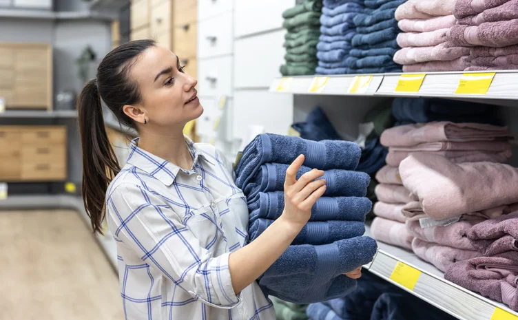 Woman working in a retail store