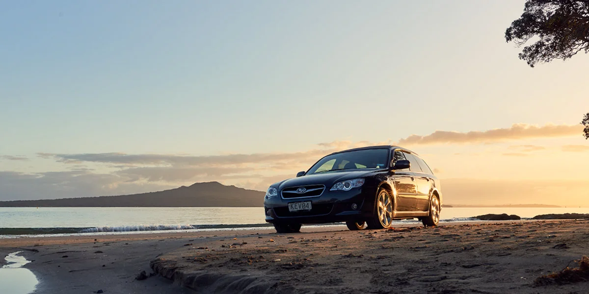 subaru exterior beach