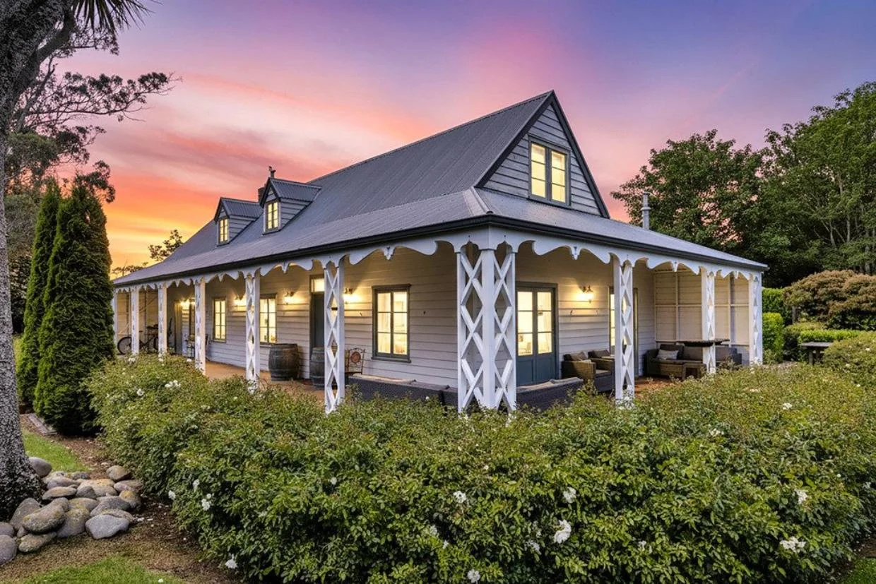Exterior of house on Old West Coast Road.
