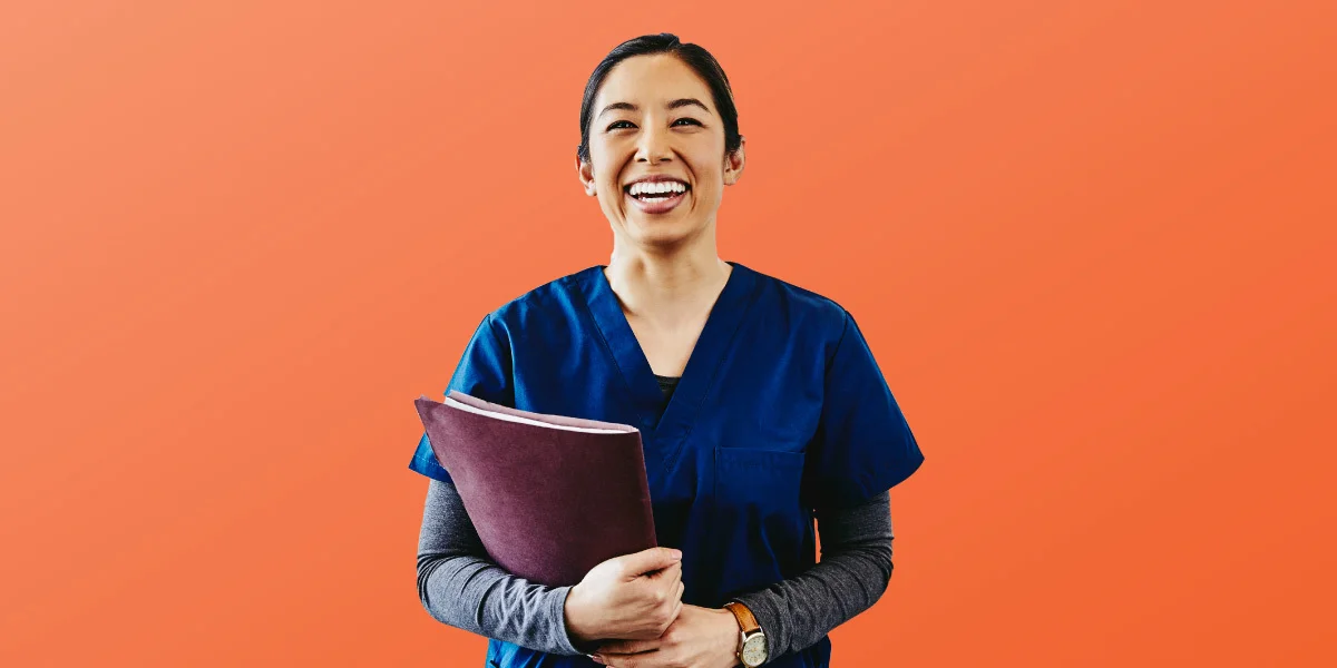 Health care assistant working in New Zealand.