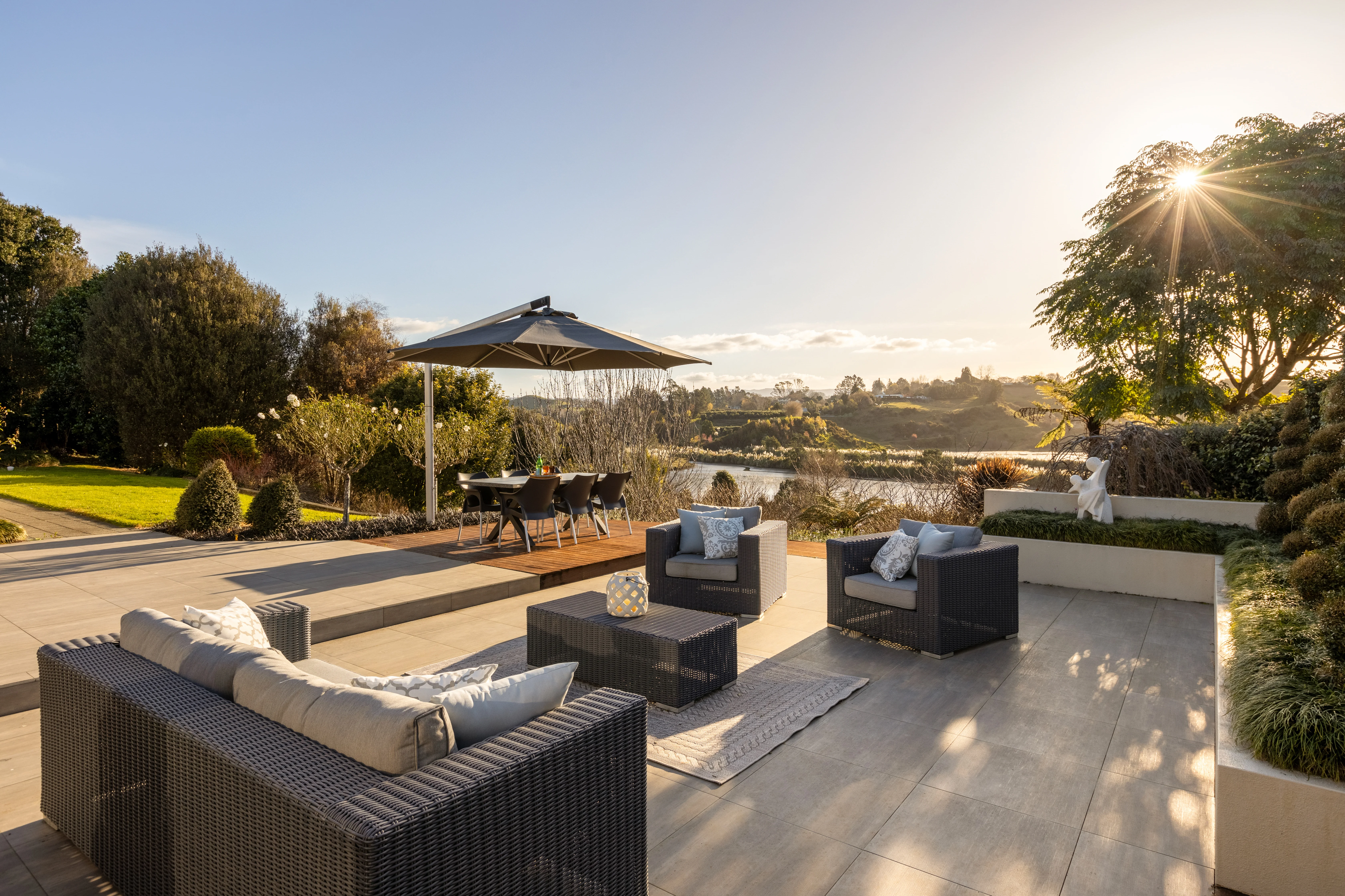 Home staged outdoor area