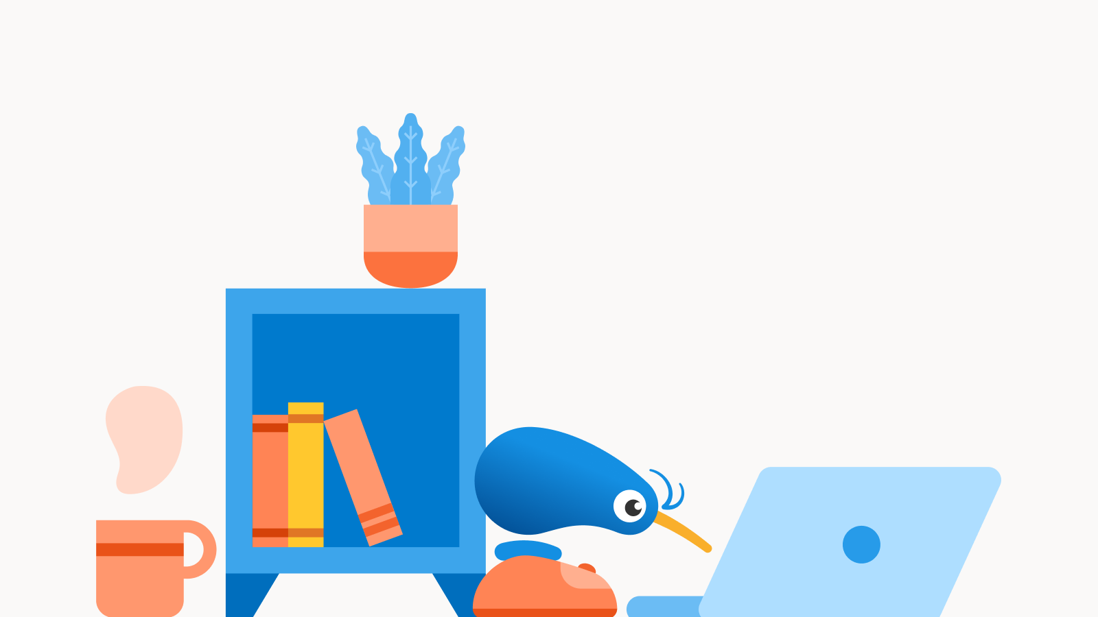 Smiling businessman with cell phone pushing bicycle.