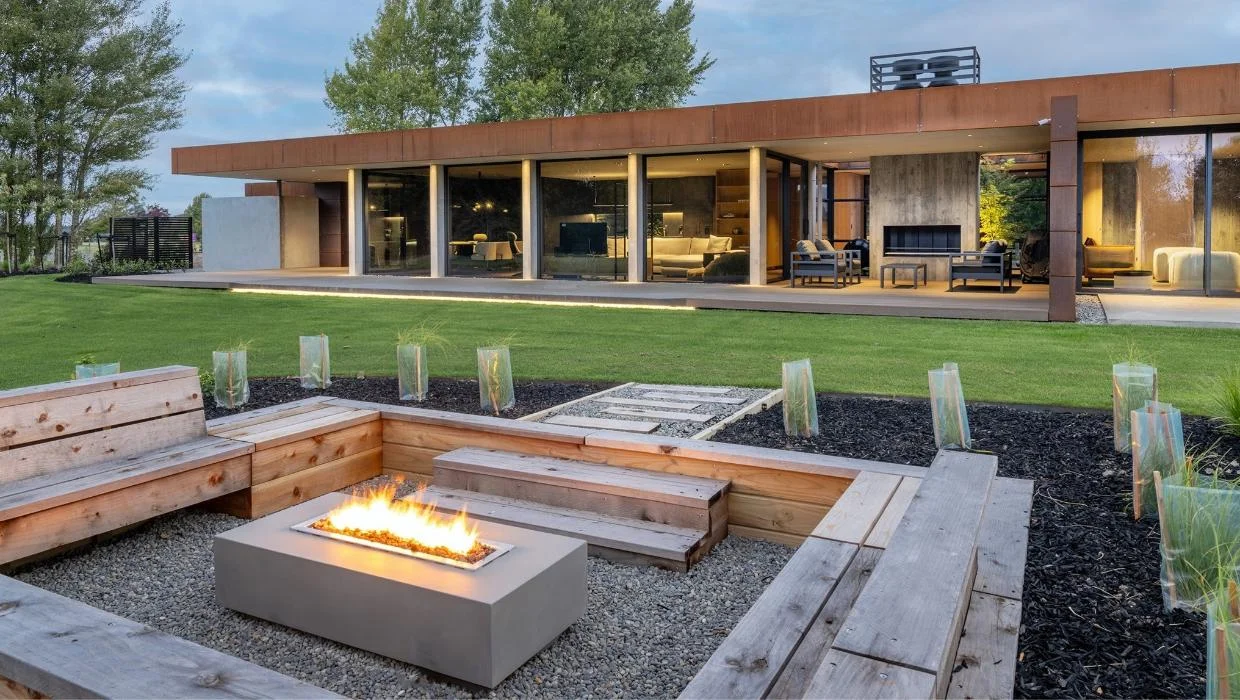 exterior of home in Burntwood in Pegasus, North Canterbury.