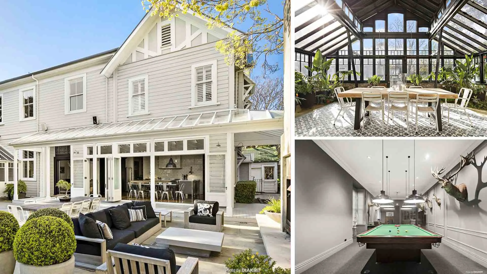 Collage of photos of 46 Hobson Street.