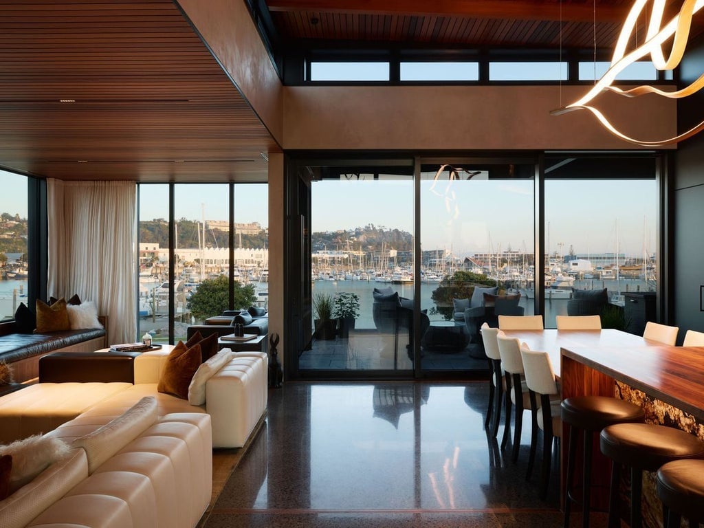 The property has been built with the wellness of its owners in mind and features spectacular water views from Westshore, Napier. Photo: Mint Realty