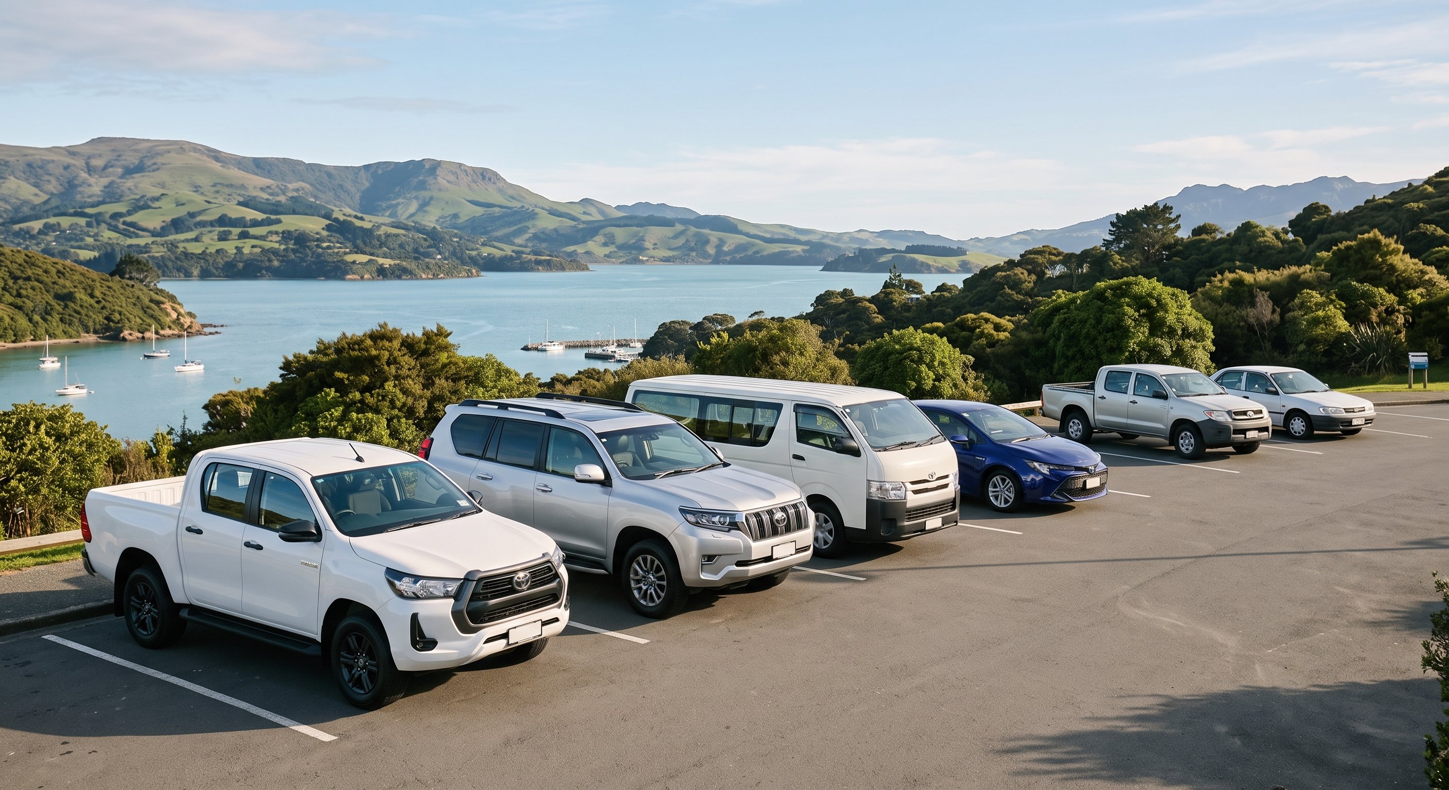 Cars in a NZ car park