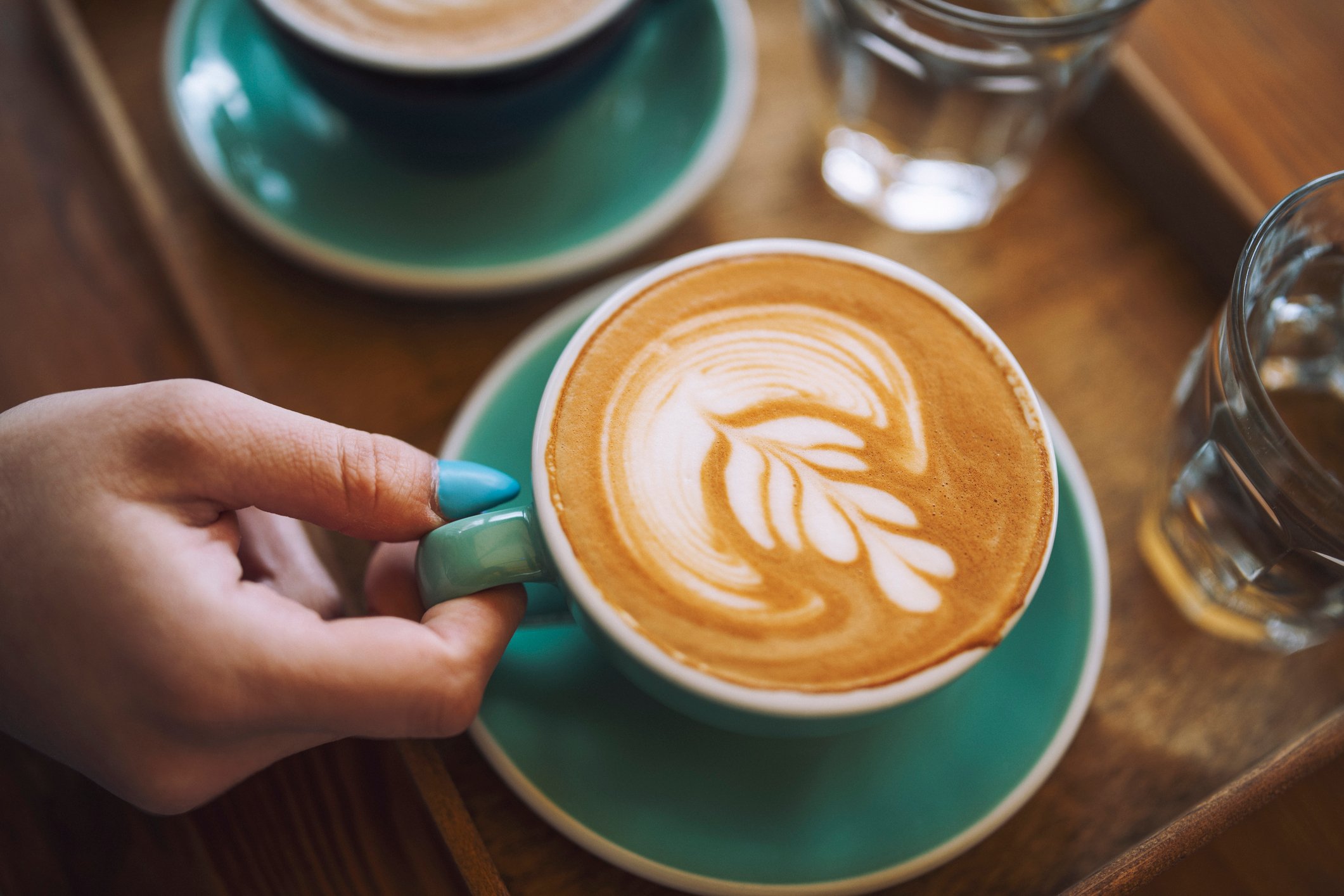Flat white coffee