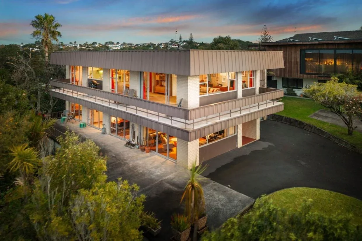 Exterior of 70s property on Auckland's North Shore