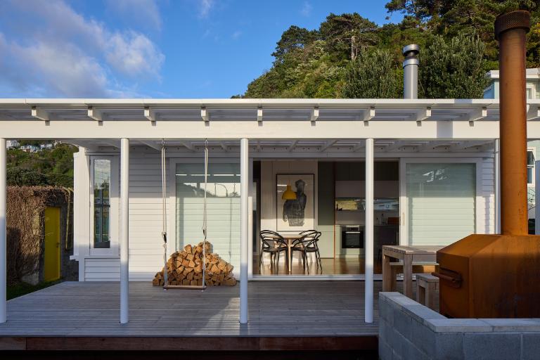 The former barracks has been transformed in Wellington’s Worser Bay. Photo: Simon Wilson