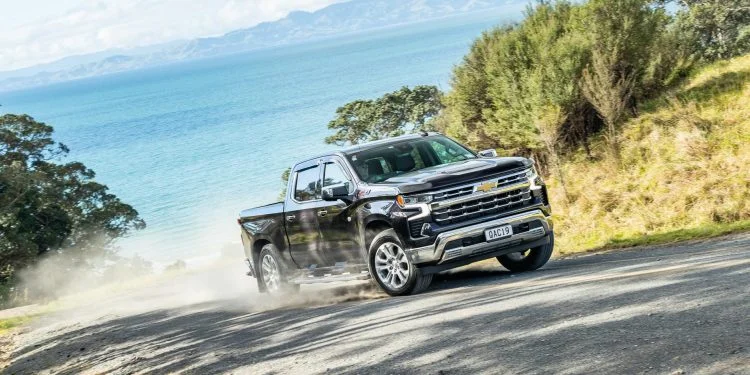 2023 Chevrolet Silverado 1500 LTZ Z71 driving front shot offroad