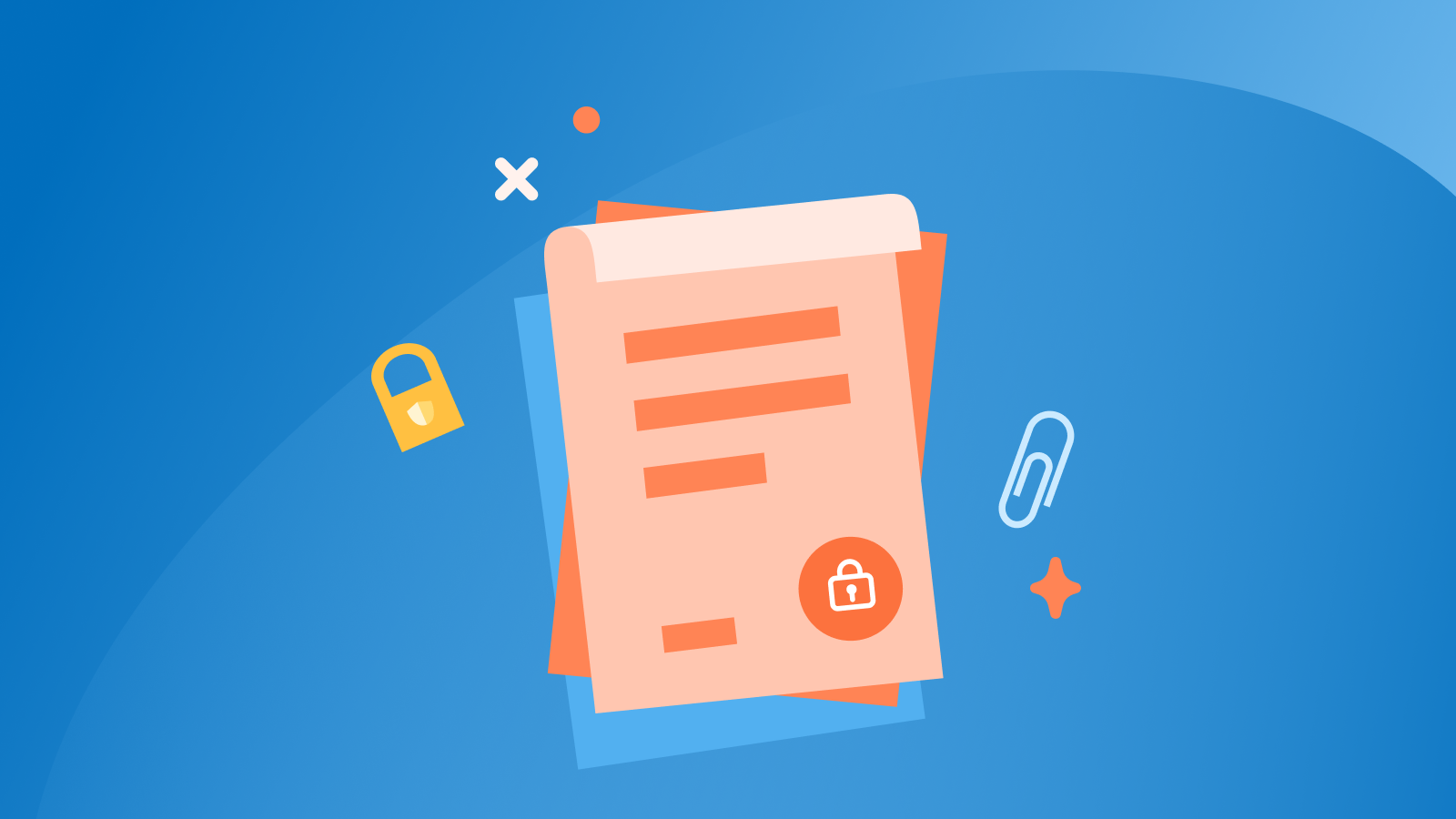 Illustration showing a job contract