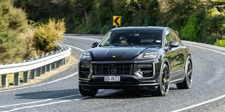 2023 Porsche Cayenne Turbo GT cornering