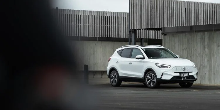 MG ZS EV Long Range Parked Up